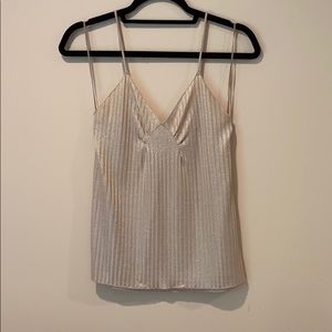 ZARA Rose Gold Sparkly Camisole Blouse